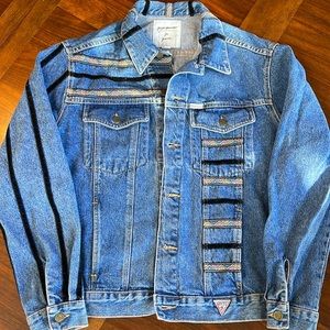 HARD TO FIND GEORGES MARCIANO FOR GUESS VINTAGE JEAN JACKET - LADIES' L